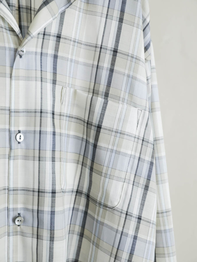 MAATEE&SONS マーティーアンドサンズ｜OPEN COLLAR フリンジ HWOOL