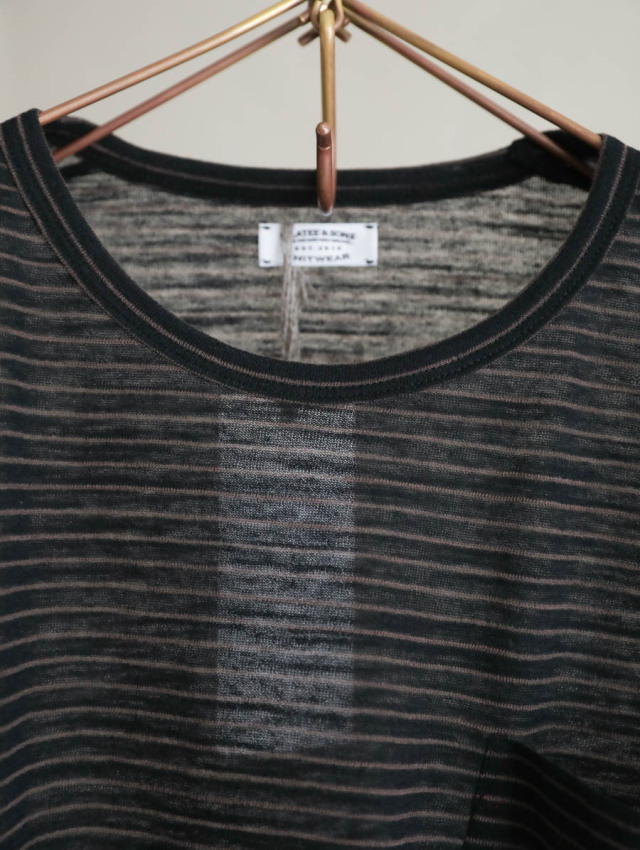 MAATEE&SONS マーティーアンドサンズ｜S/S BORDER POCKET TEE 