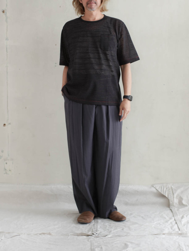 MAATEE&SONS マーティーアンドサンズ｜S/S BORDER POCKET TEE 