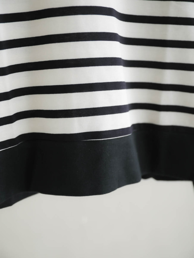 MAGALI マガリ｜ハイゲージコットンバスクボーダーカットソー