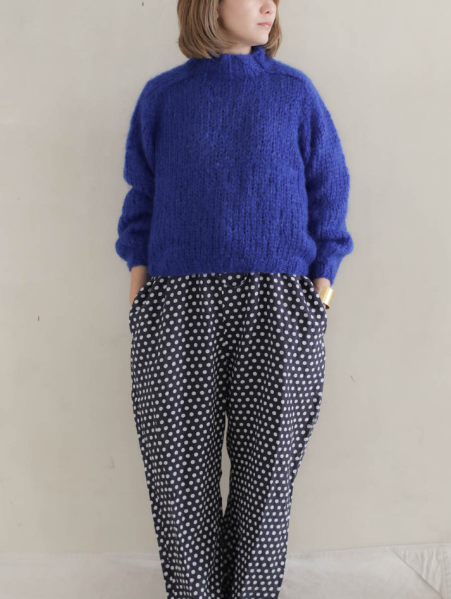 Maiami マイアミ / MOHAIR NEW PULLOVER ロイヤルブルー