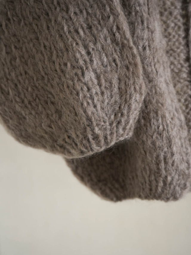 Maiami マイアミ / MOHAIR BIG CARDIGAN ブラウン