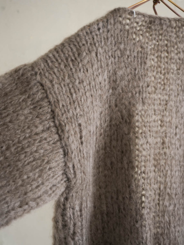 Maiami マイアミ / MOHAIR BIG CARDIGAN ブラウン