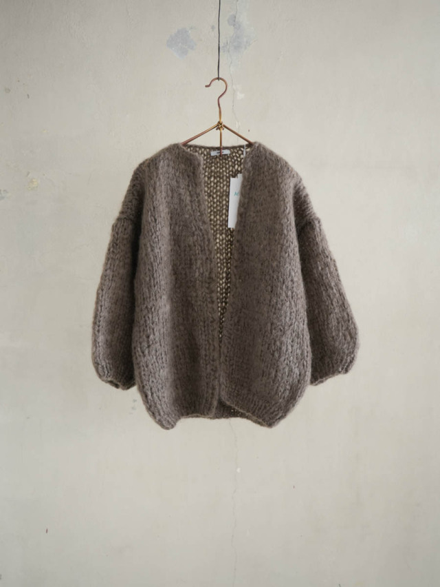 Maiami マイアミ / MOHAIR BIG CARDIGAN ブラウン