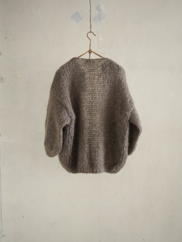 Maiami マイアミ / MOHAIR BIG CARDIGAN ブラウン 