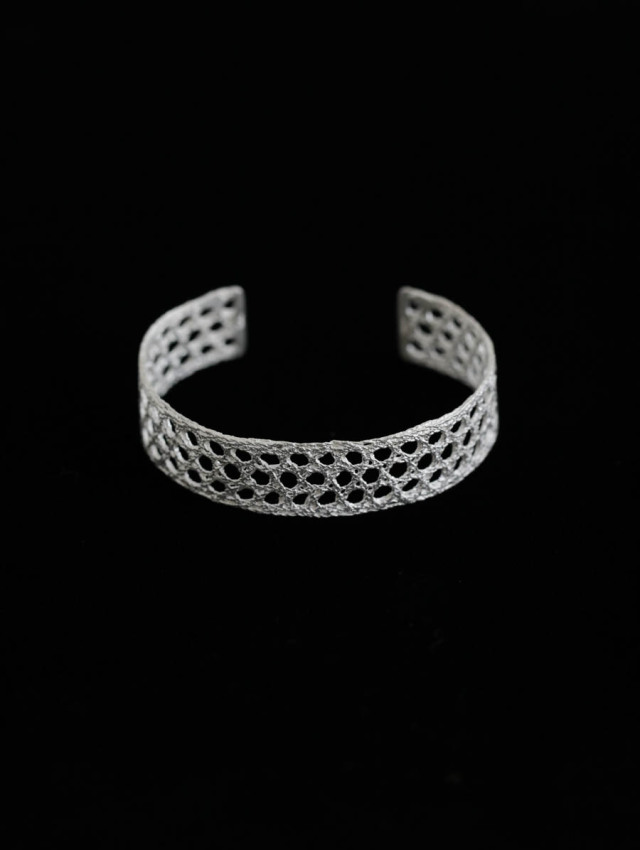 MAISON RUBUS. バングル　シルバー MAISON RUBUS. メゾンルーバス / lace bangle L Silver