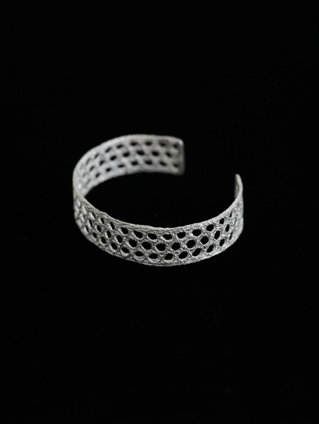 価格は安く lace / メゾンルーバス RUBUS. MAISON bangle Silver L アクセサリー