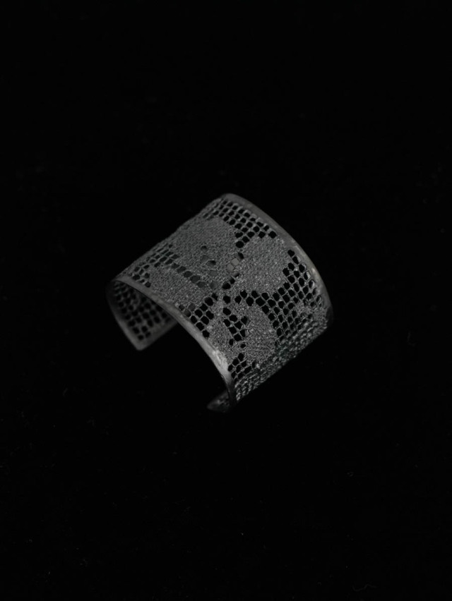 MAISON RUBUS. メゾンルーバス｜lace bangle LL Black