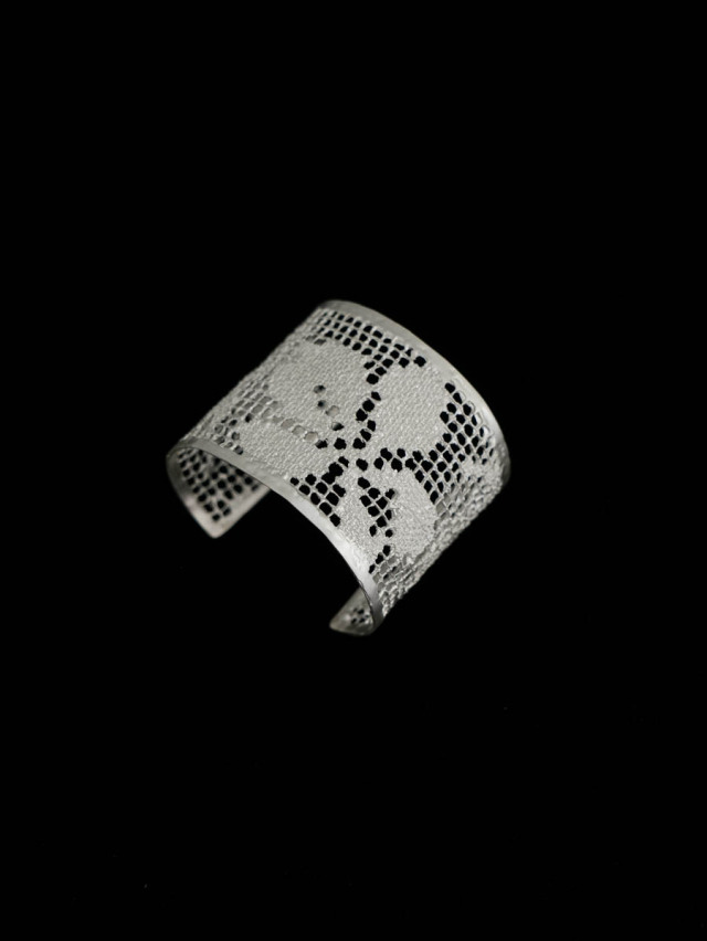 MAISON RUBUS. メゾンルーバス｜lace bangle LL Silver