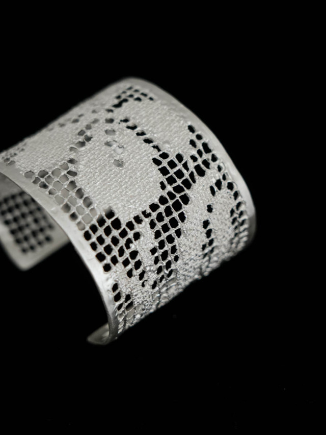 MAISON RUBUS. メゾンルーバス｜lace bangle LL Silver
