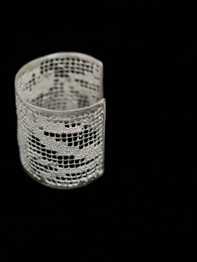 MAISON RUBUS. メゾンルーバス｜lace bangle LL Silver