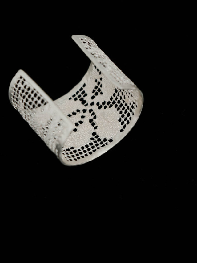MAISON RUBUS. メゾンルーバス｜lace bangle LL Silver