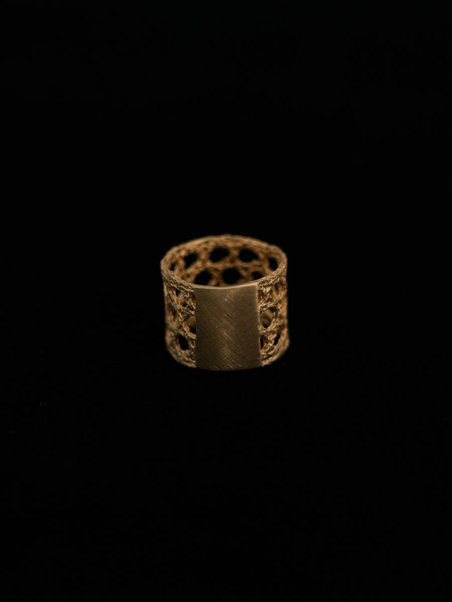 MAISON RUBUS. メゾンルーバス｜lace ring L Yellow gold