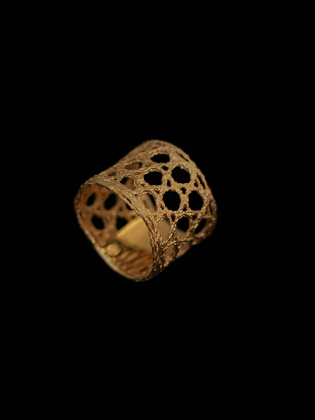MAISON RUBUS. メゾンルーバス｜lace ring L Yellow gold