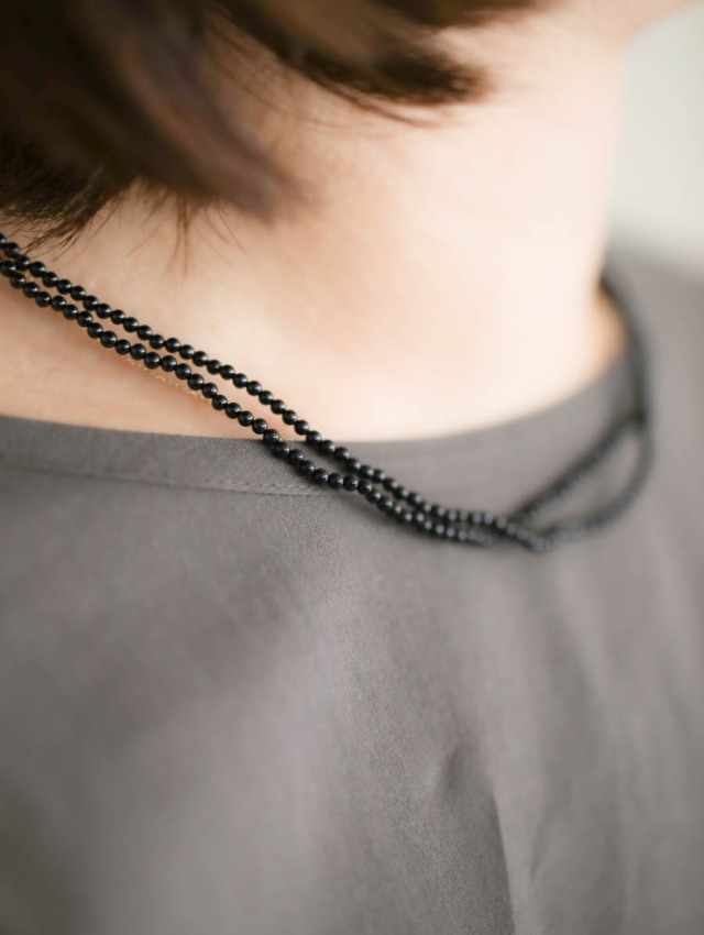 MAISON RUBUS. メゾンルーバス｜luminous necklace（onyx）