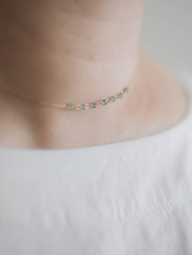 MAISON RUBUS. メゾンルーバス｜luminous necklace sapphire