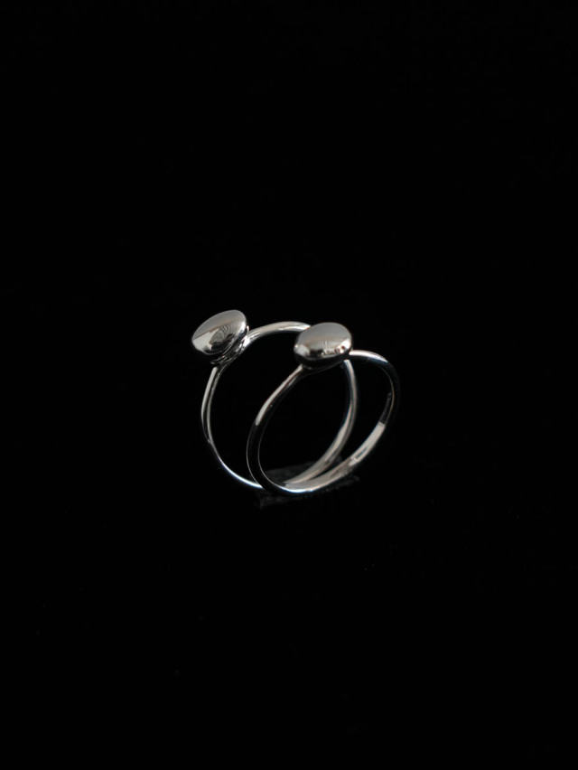 健康アクセサリー neutral jewelry neutral ニュートラル｜3連石ころリング