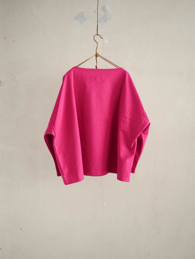 OUTIL ウティ / tricot locronan バスクシャツ rose red