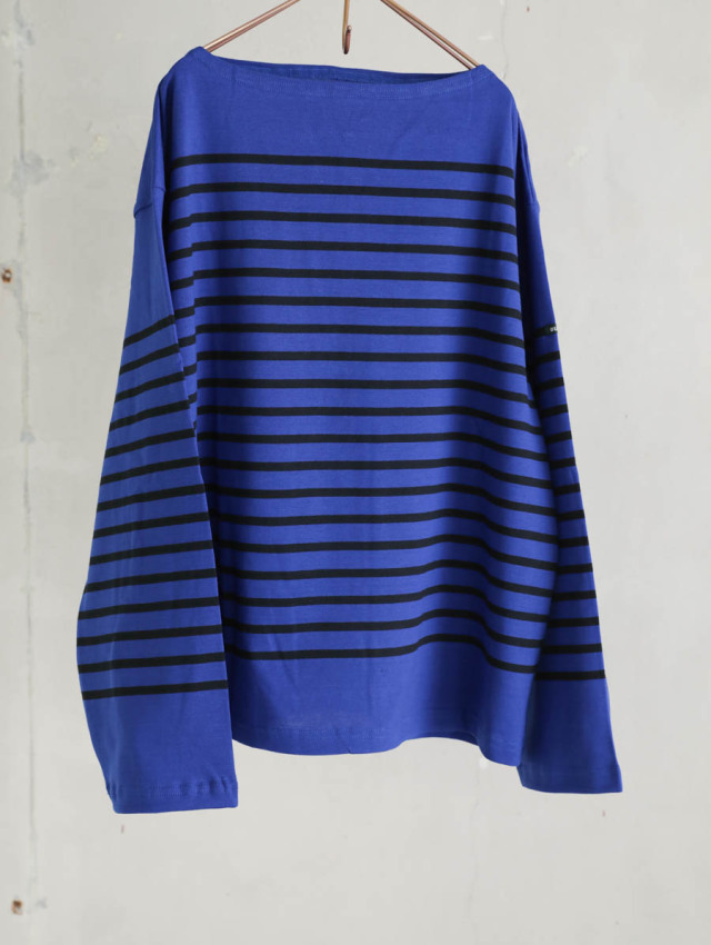 OUTIL ウティ｜tricot aast（blue quartz/black）バスクシャツ
