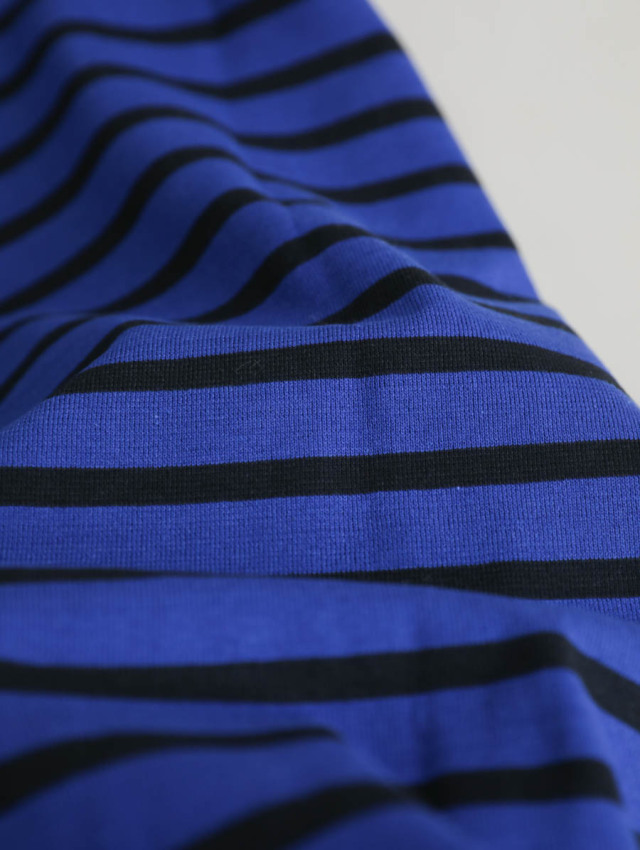 OUTIL ウティ｜tricot aast（blue quartz/black）バスクシャツ