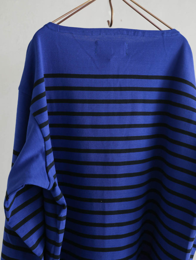 OUTIL ウティ｜tricot aast（blue quartz/black）バスクシャツ