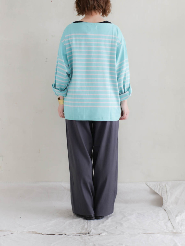 OUTIL ウティ｜tricot aast（florida keys/nimbus cloud）バスクシャツ