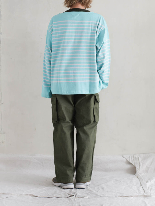 OUTIL ウティ｜tricot aast（florida keys/nimbus cloud）バスクシャツ