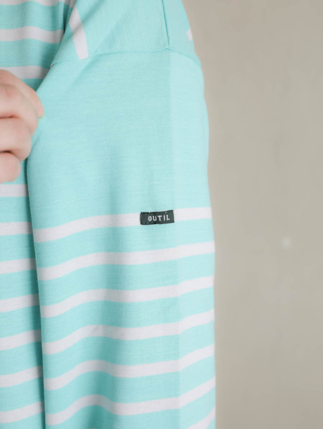 OUTIL ウティ｜tricot aast（florida keys/nimbus cloud）バスクシャツ
