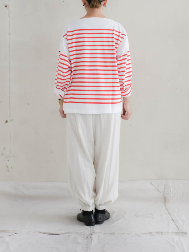 OUTIL ウティ｜tricot aast（off × high risk red）バスクシャツ
