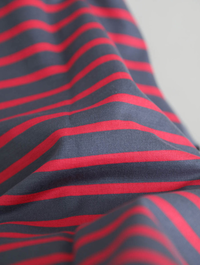 OUTIL ウティ｜tricot aast（periscope × persain red）バスクシャツ