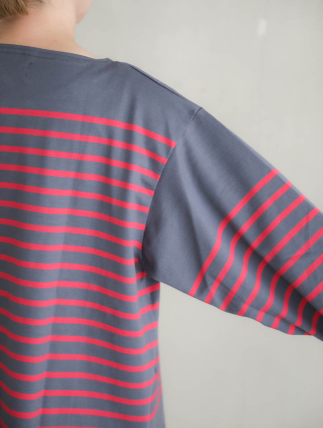OUTIL ウティ｜tricot aast（periscope × persain red）バスクシャツ