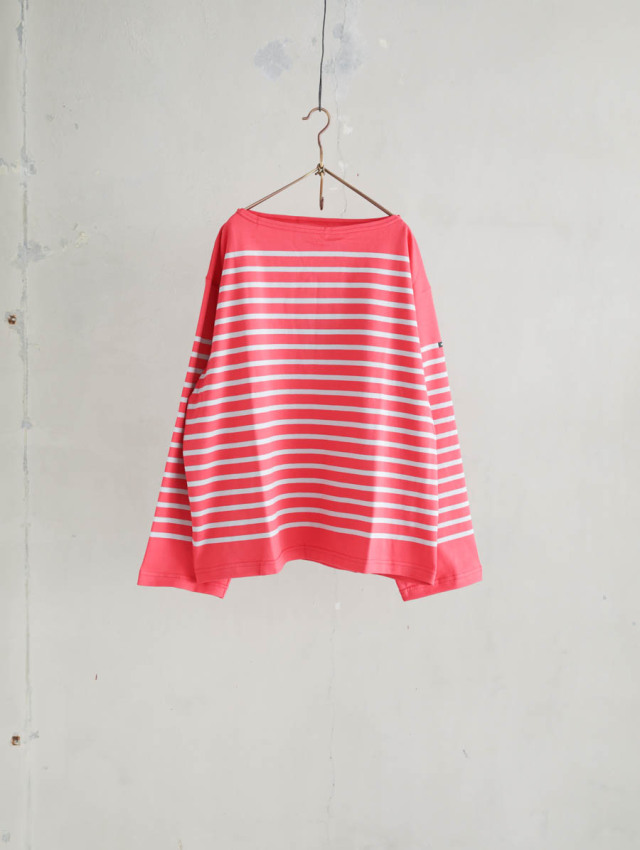 OUTIL ウティ｜tricot aast（rouge red/nimbus cloud）バスクシャツ