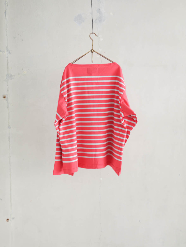 OUTIL ウティ｜tricot aast（rouge red/nimbus cloud）バスクシャツ