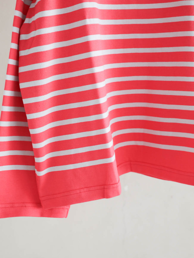 OUTIL ウティ｜tricot aast（rouge red/nimbus cloud）バスクシャツ