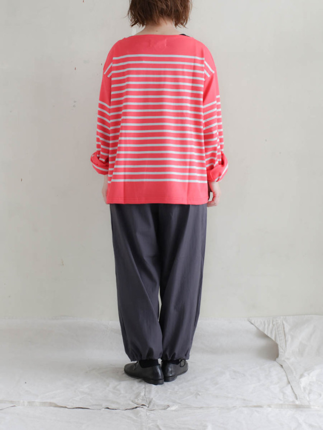 OUTIL ウティ｜tricot aast（rouge red/nimbus cloud）バスクシャツ