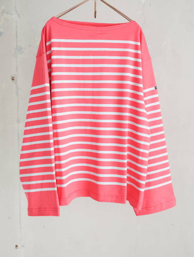 OUTIL ウティ｜tricot aast（rouge red/nimbus cloud）バスクシャツ