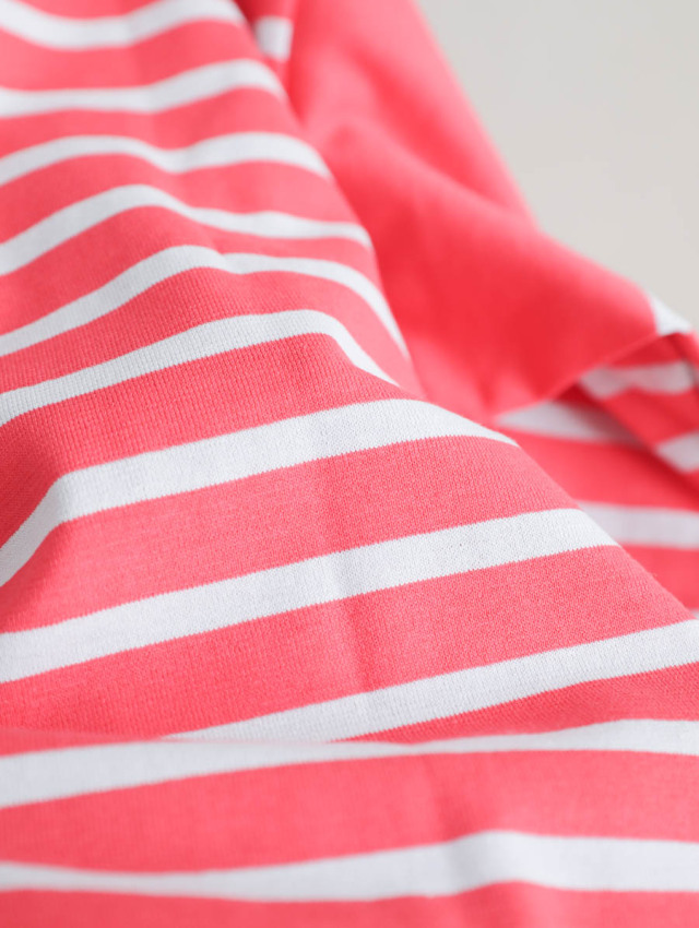 OUTIL ウティ｜tricot aast（rouge red/nimbus cloud）バスクシャツ
