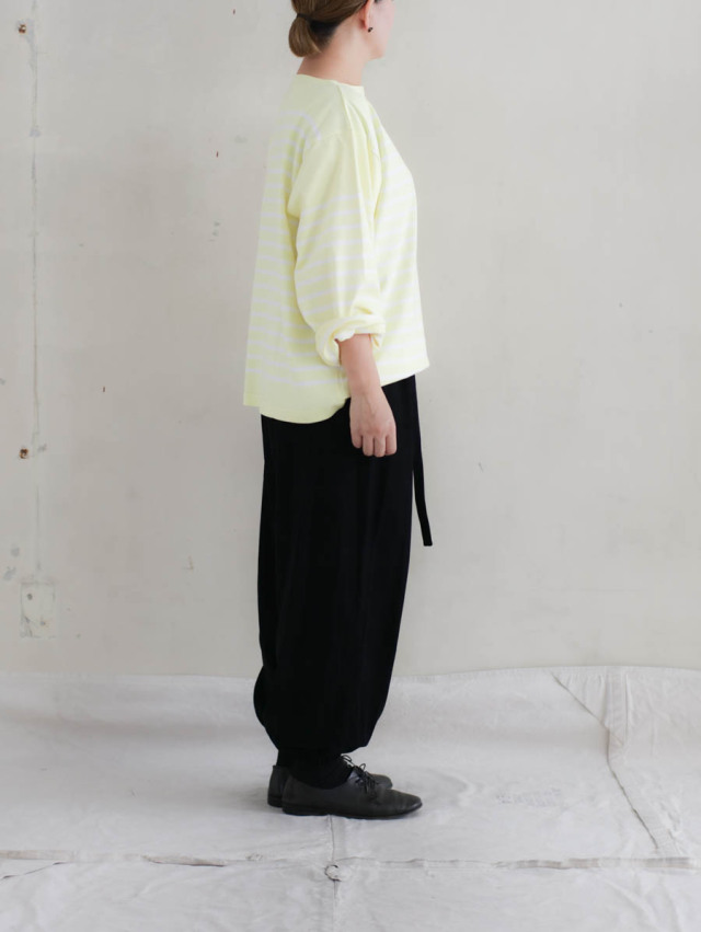 Outil TRICOT AAST　オリーブグリーン バスクシャツ 2　AW Outil TRICOT AAST オリーブグリーン バスクシャツ 2 AW