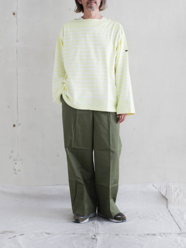 OUTIL ウティ バスクシャツ イエロー　サイズ0 OUTIL ウティ｜tricot aast short 半袖バスクシャツ evening
