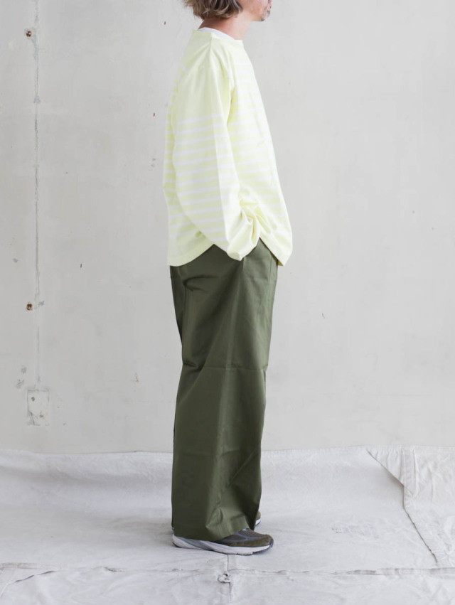 最終価格 outil TORICOT AAST バスクシャツSIZE2 outil ウティ : TORICOT AAST バスクシャツ (TOMATO/OFF) | Tops