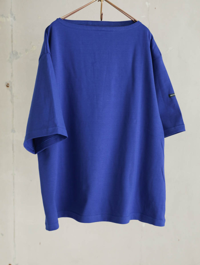 OUTIL ウティ｜tricot aast short（blue quartz）半袖バスクシャツ