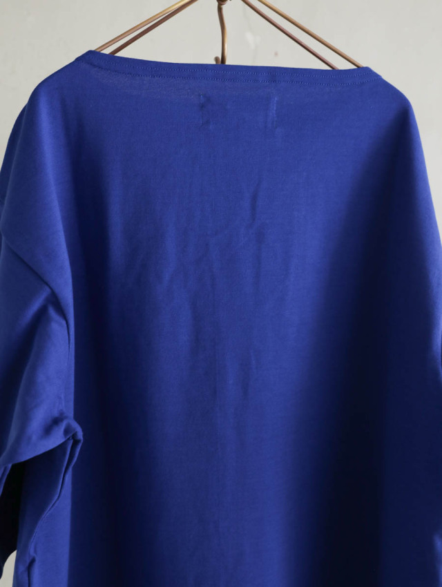 OUTIL ウティ｜tricot aast short（blue quartz）半袖バスクシャツ