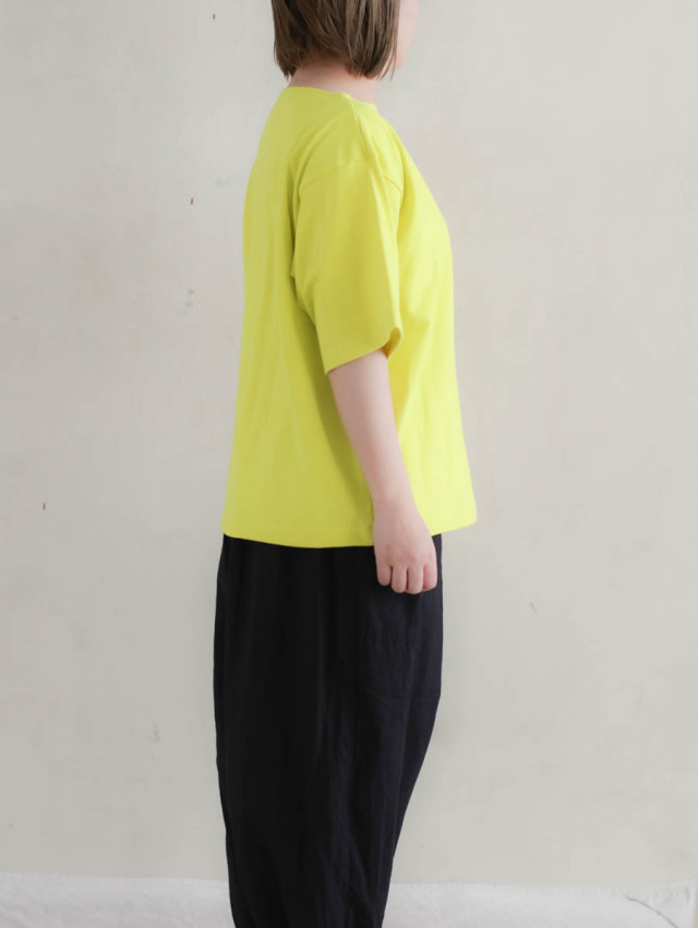 OUTIL ウティ｜tricot aast short 半袖バスクシャツ evening