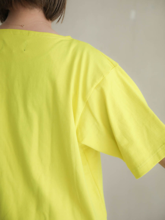 OUTIL / ウティ | 2024SS | TRICOT AAST バスクシャツ | 0 | ライトピンク | レディース OUTIL ウティ｜tricot aast short 半袖バスクシャツ hibiscus × off