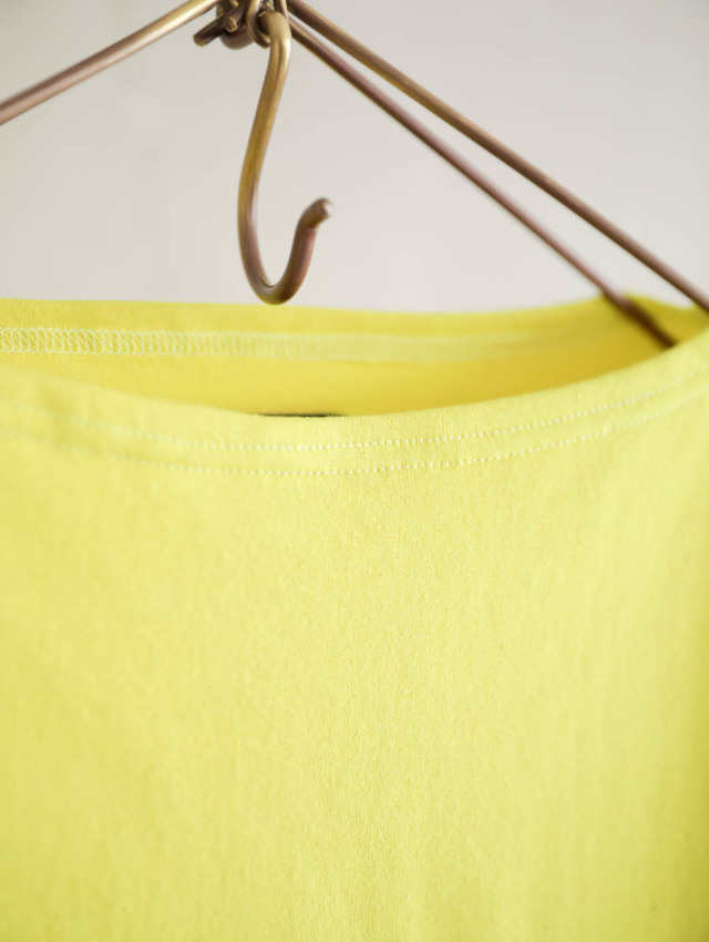 OUTIL ウティ｜tricot aast short（evening primrose）半袖バスクシャツ