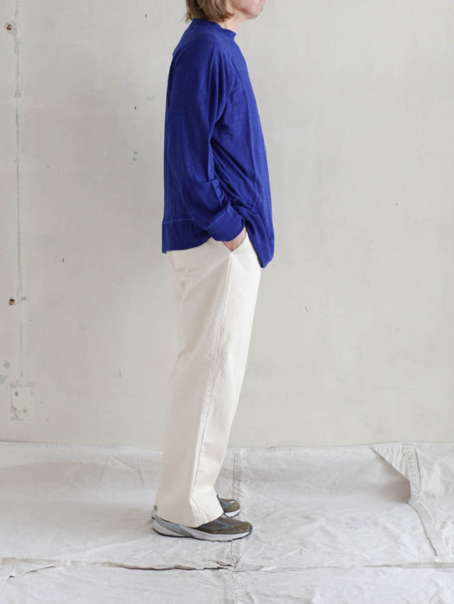 OUTIL ウティmailee leeリネンカットソー OUTIL ウティ｜mailee lee（blue quartz）リネンカットソー