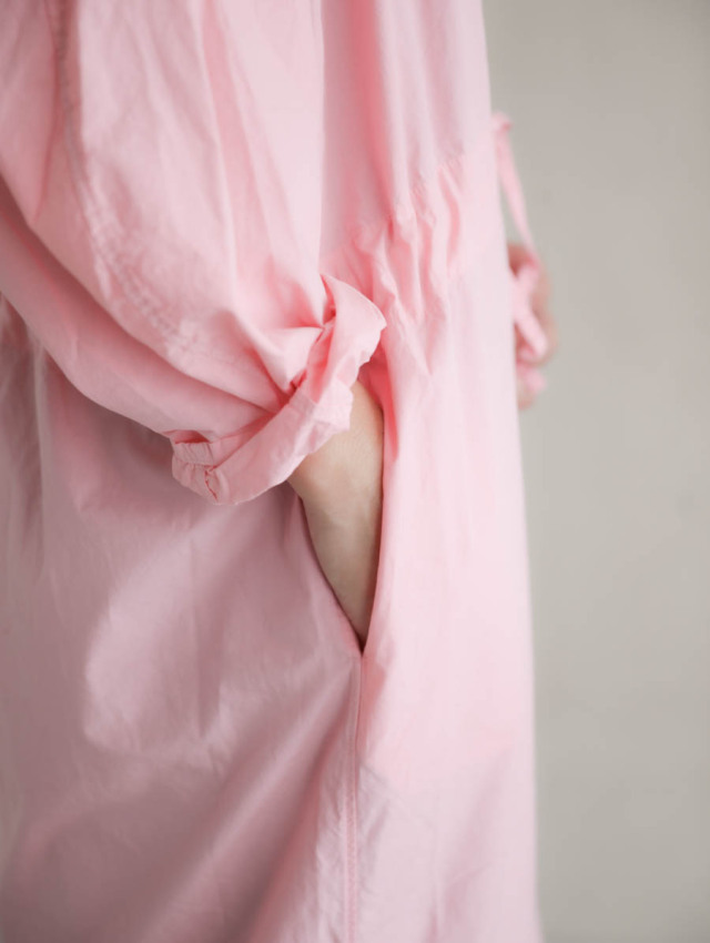 OUTIL ウティ｜robe osses（pink）スキッパーワンピース