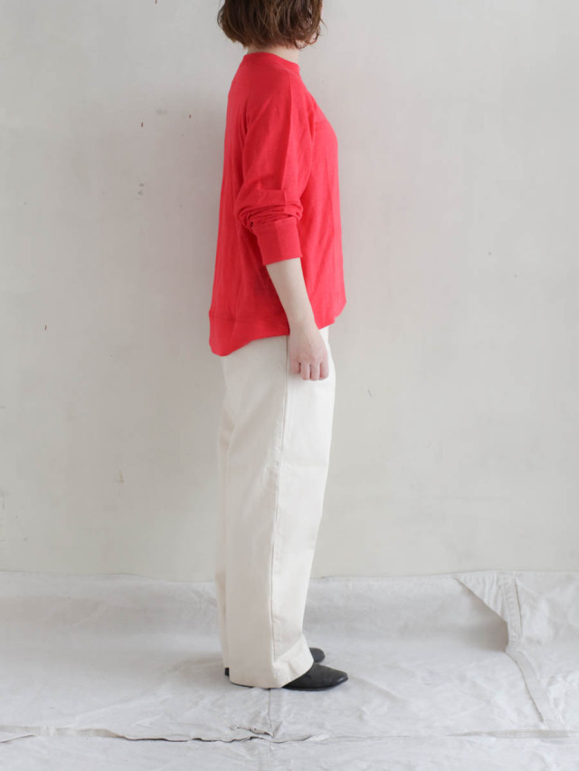 OUTIL ウティ｜pantalon meynes（ecru）チノトラウザー