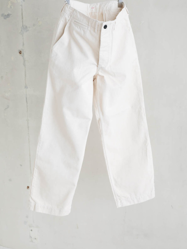 OUTIL ウティ　PANTALON MAYNES OUTIL ウティ｜pantalon meynes（ecru）チノトラウザー