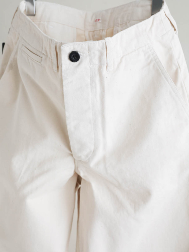 OUTIL ウティ｜pantalon meynes（ecru）チノトラウザー